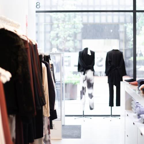 Womens garments on display