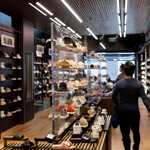 Platypus shoe display