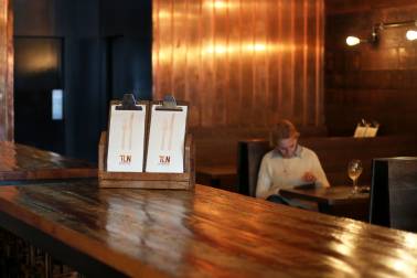 Interior of a bar