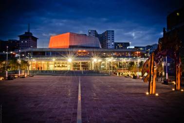 city centre at night