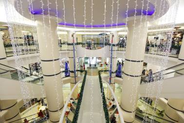Interior of mall