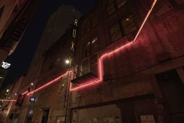 Neon street art