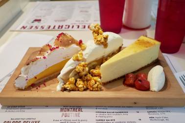 Platter of dessert pie