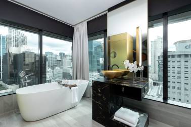 Bathroom with a view