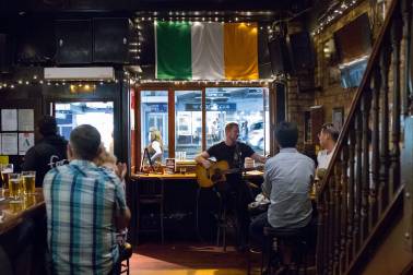Interior of a bar