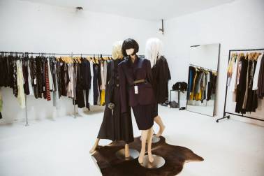 Mannequins displaying dresses