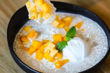 Mango & Ice Cream Coconut Sago
