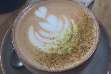 Salted Pistachio Latte Coffee Corner