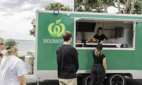 Woolworths Hot Cross Bun Ice Cream Truck 