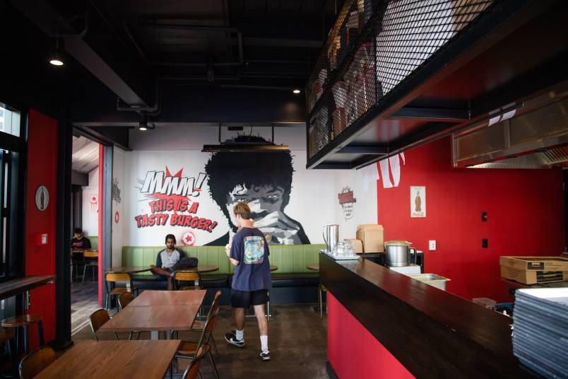 Interior of Burger Boy