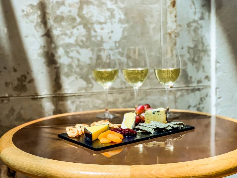 Few wines and a cheese platter