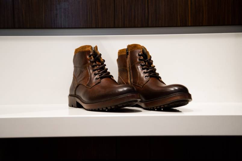 Shoes on display