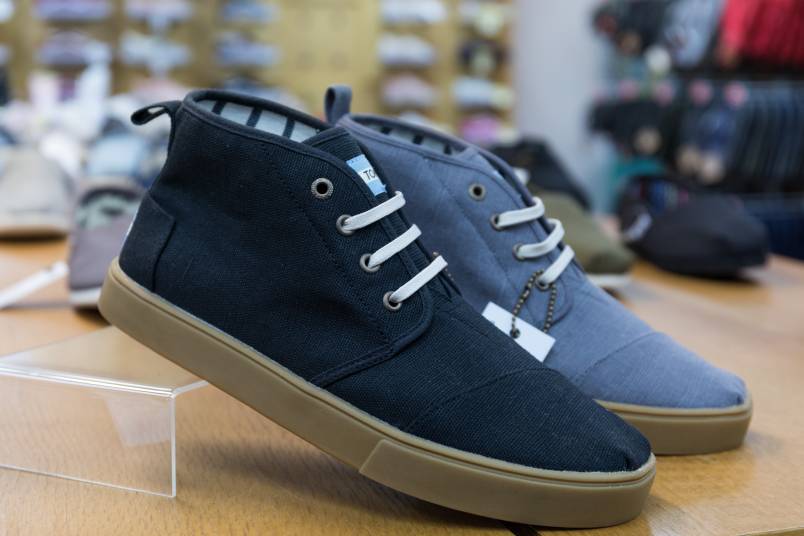 Shoes on display