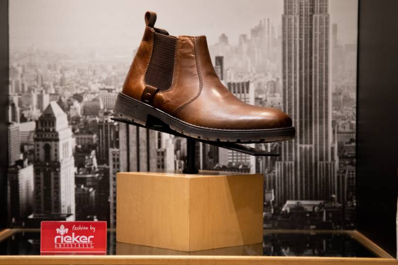 Shoe on display