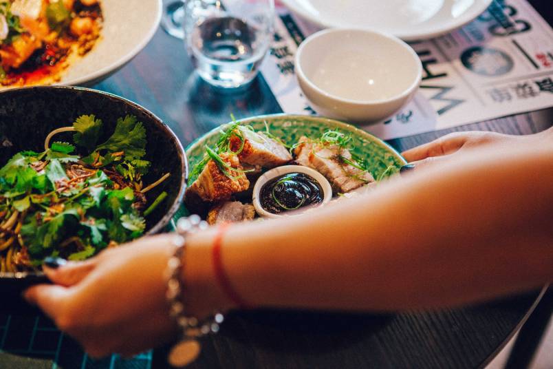 Food being served
